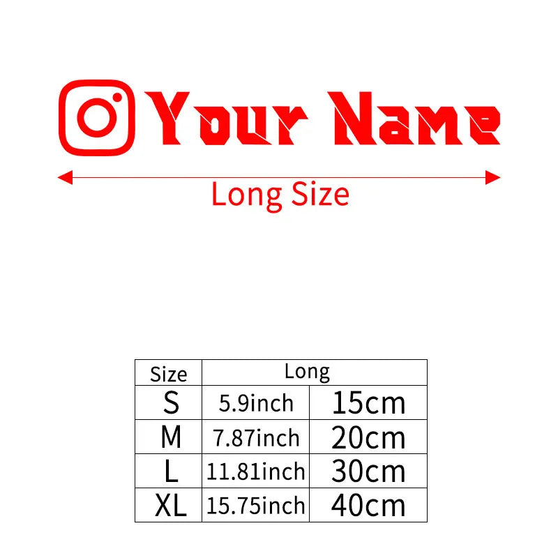 1PC Custom Instagram User Name