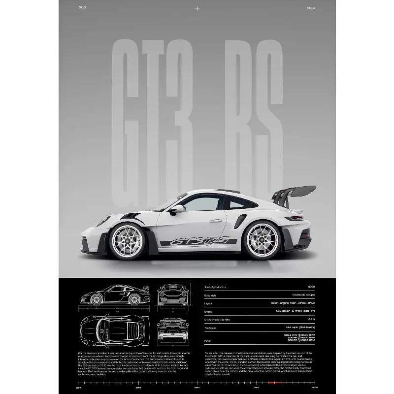 Porshe Gt3Rs (992) Poster