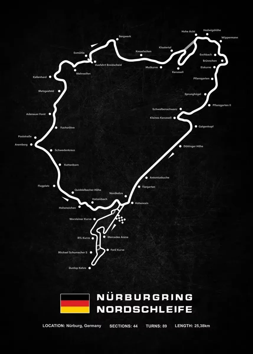 Racing Circuits Poster F1 2023