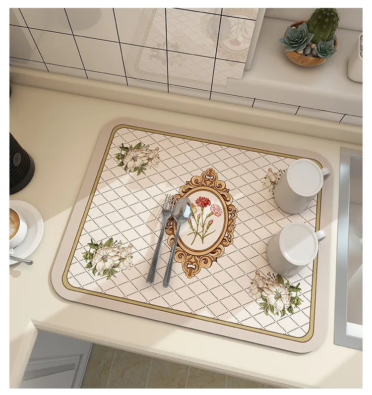 Antiskid Kitchen Absorbent Draining Mat