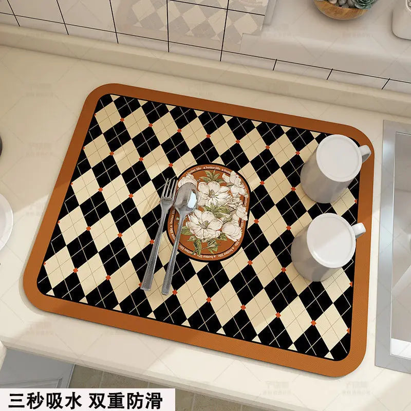 Antiskid Kitchen Absorbent Draining Mat