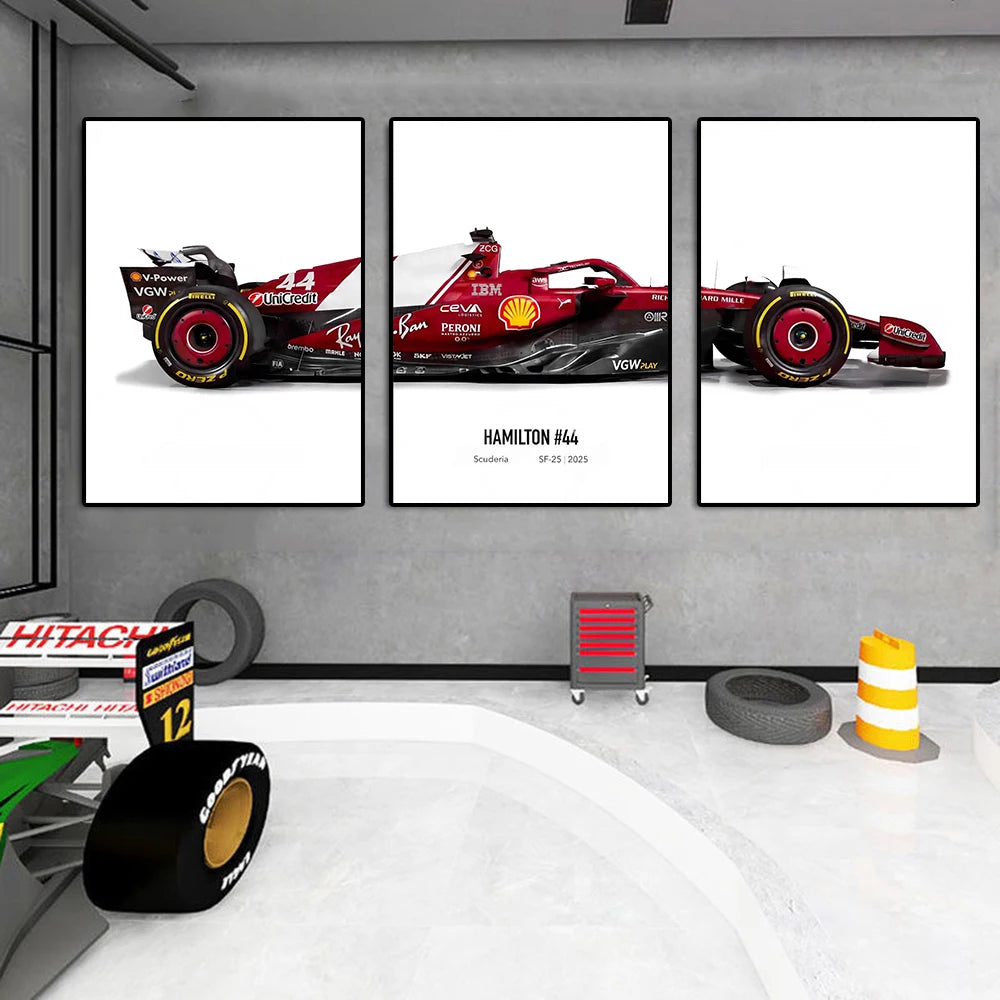 2025 Formula 1 Car Leclerc Or Hamilton Poster