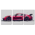 3Pcs Porsche GT3RS (992) Posters