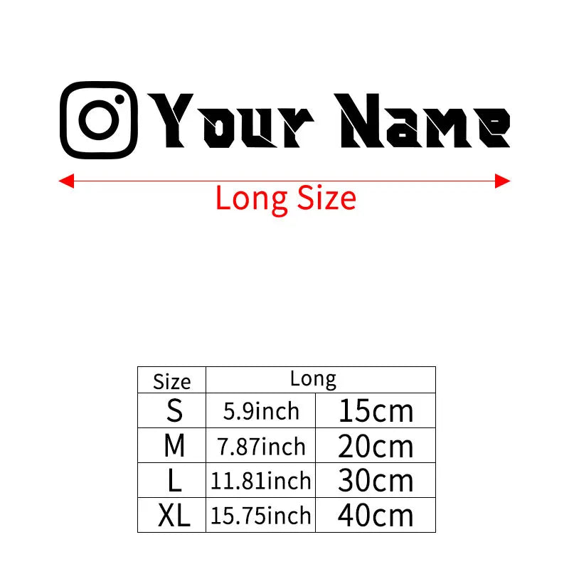 1PC Custom Instagram User Name