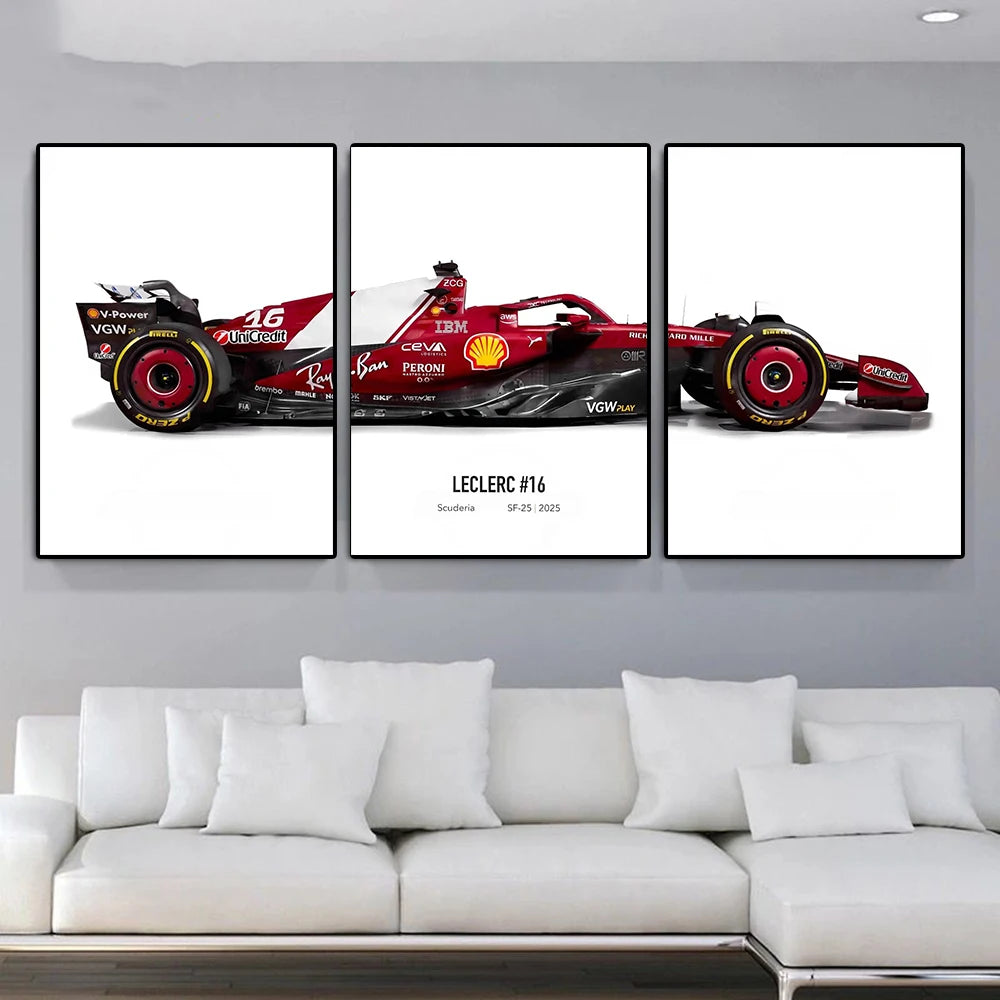 2025 Formula 1 Car Leclerc Or Hamilton Poster