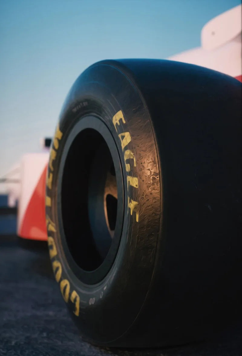 Motorsport Racing Track & Race Cars Poster