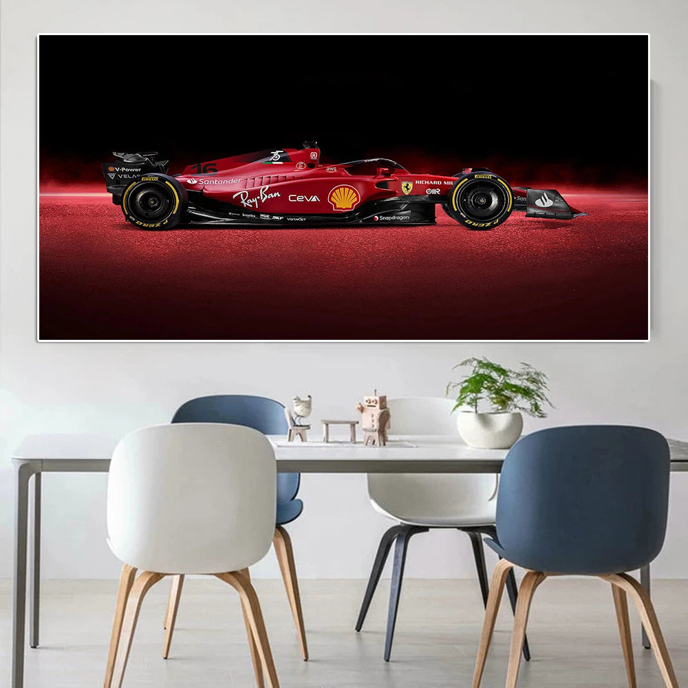Formula 1 Max Verstappen, Charles Leclerc & Lewis Hamilton Racing Poster