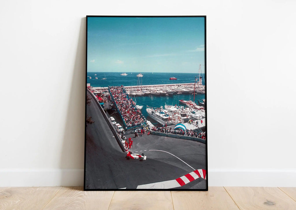 Motorsport Racing Track & Race Cars Poster