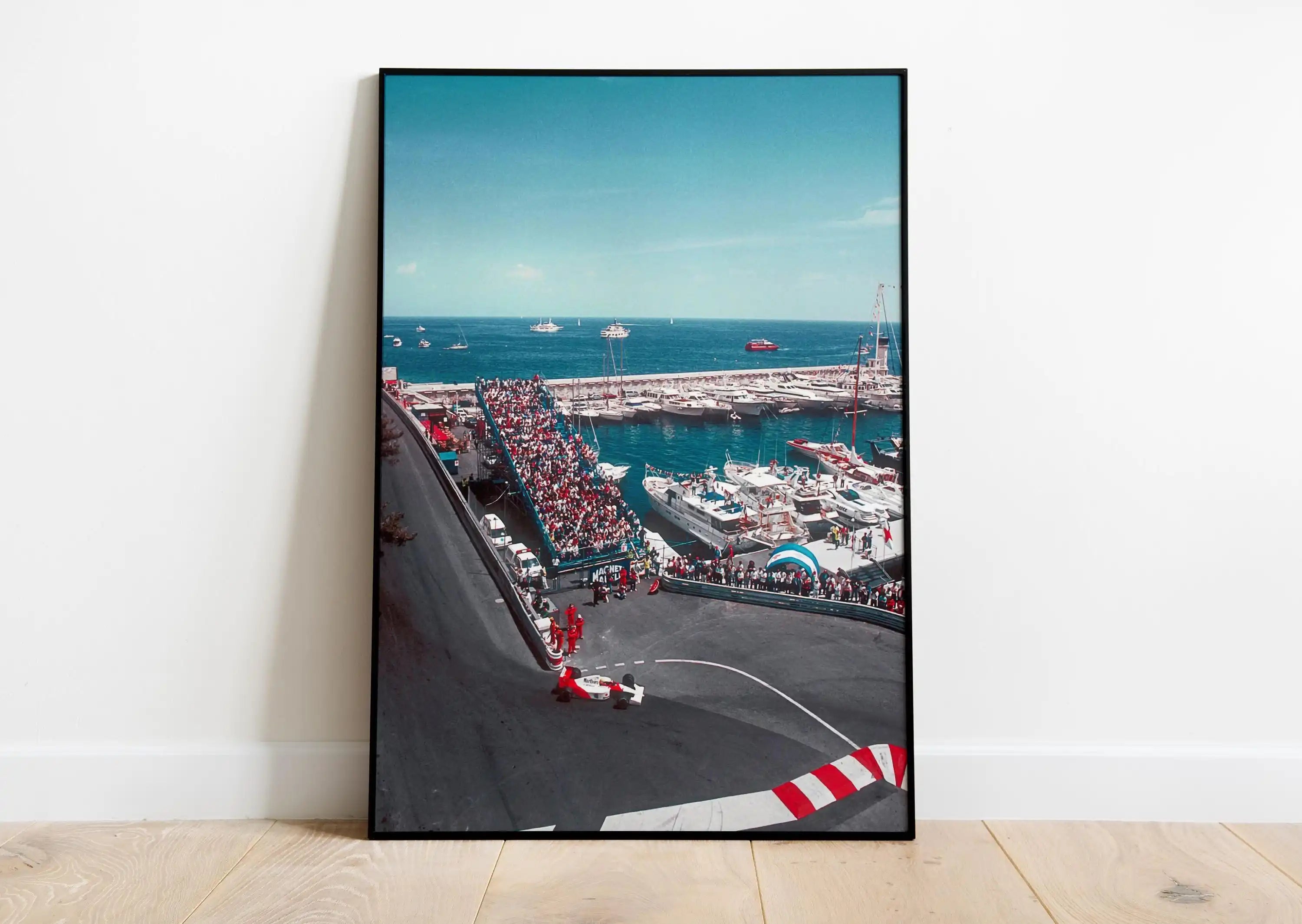 Motorsport Racing Track & Race Cars Poster