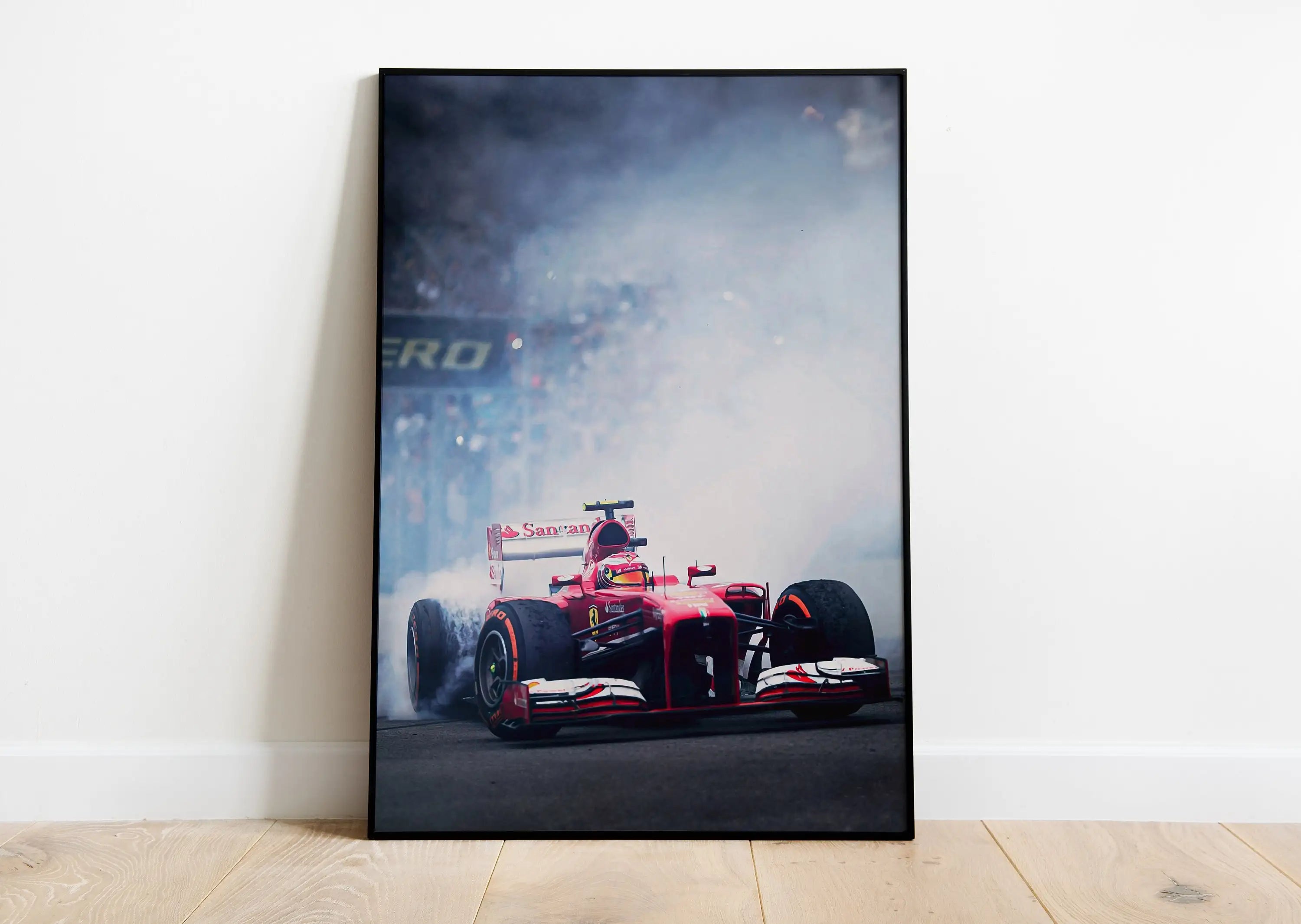 Motorsport Racing Track & Race Cars Poster