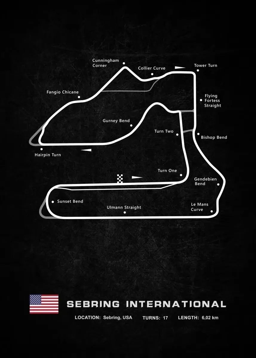Racing Circuits Poster F1 2023