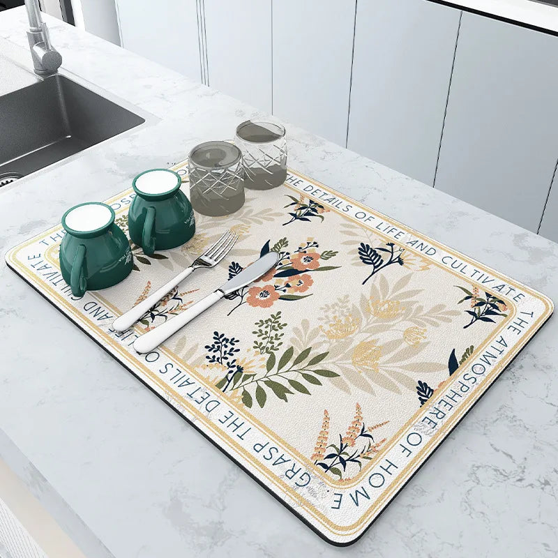 Antiskid Kitchen Absorbent Draining Mat