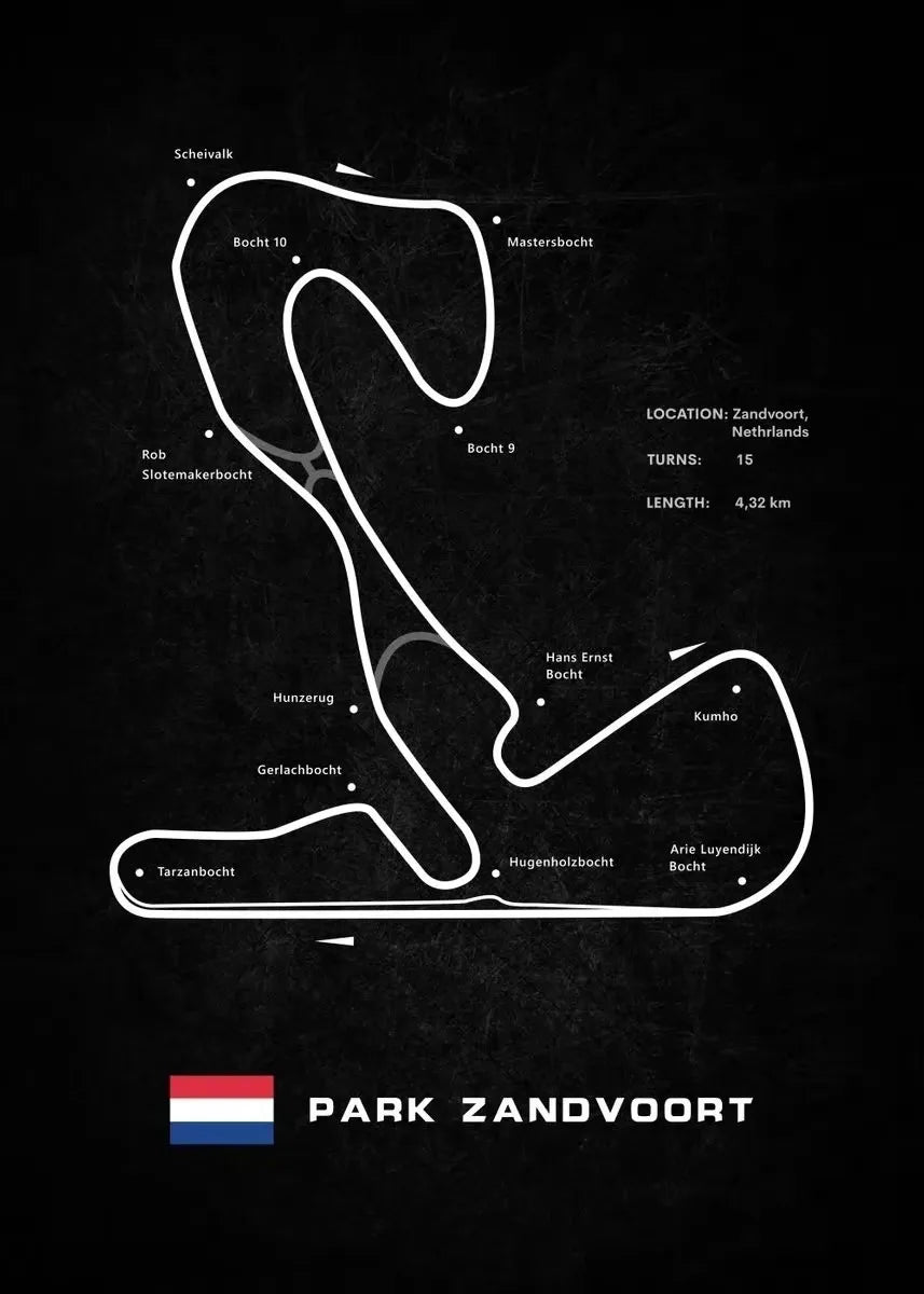Racing Circuits Poster F1 2023