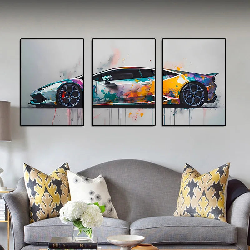 3Pcs Porsche GT3RS (992) Posters