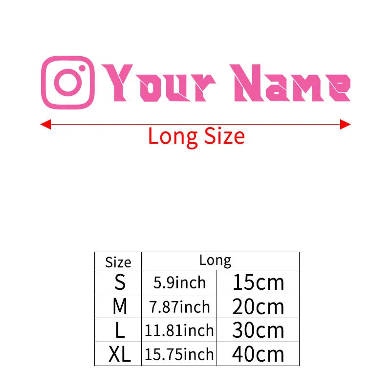 1PC Custom Instagram User Name