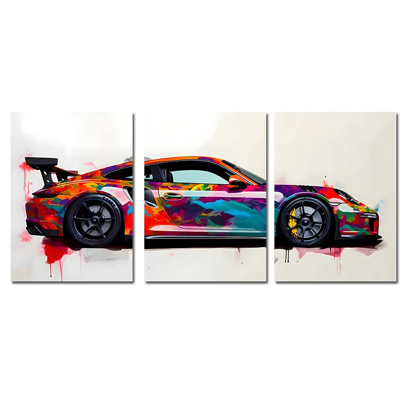 3Pcs Porsche GT3RS (992) Posters
