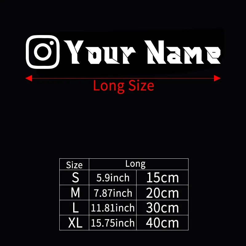 1PC Custom Instagram User Name