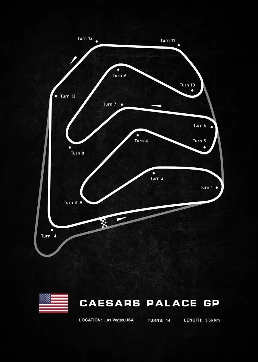 Racing Circuits Poster F1 2023