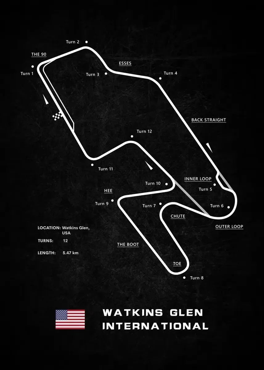 Racing Circuits Poster F1 2023