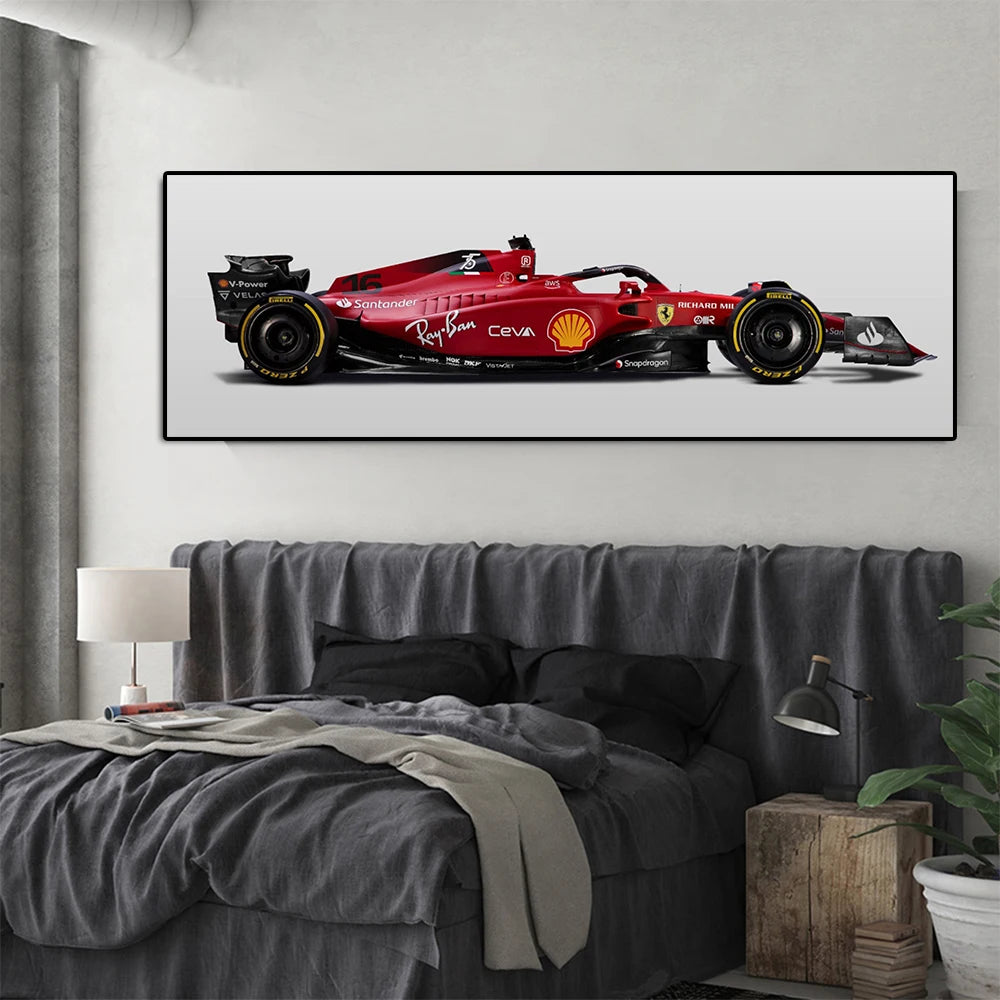 Formula 1 F1-75 Sainz or Leclerc Car Poster
