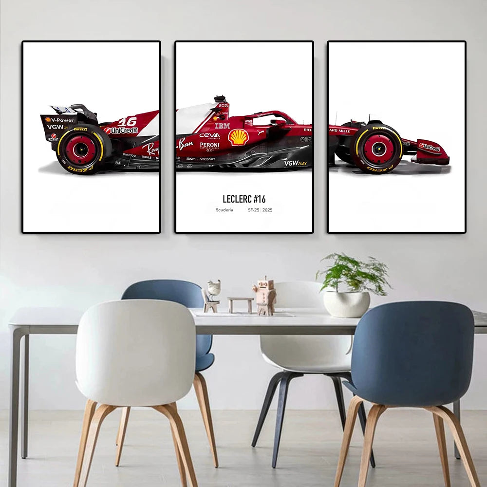 2025 Formula 1 Car Leclerc Or Hamilton Poster