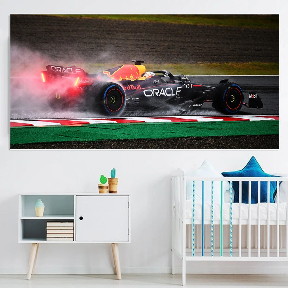 Formula 1 Max Verstappen, Charles Leclerc & Lewis Hamilton Racing Poster