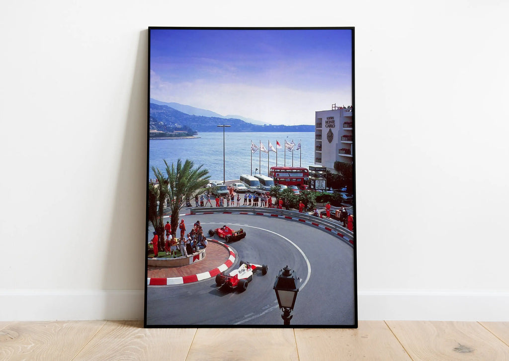 Motorsport Racing Track & Race Cars Poster