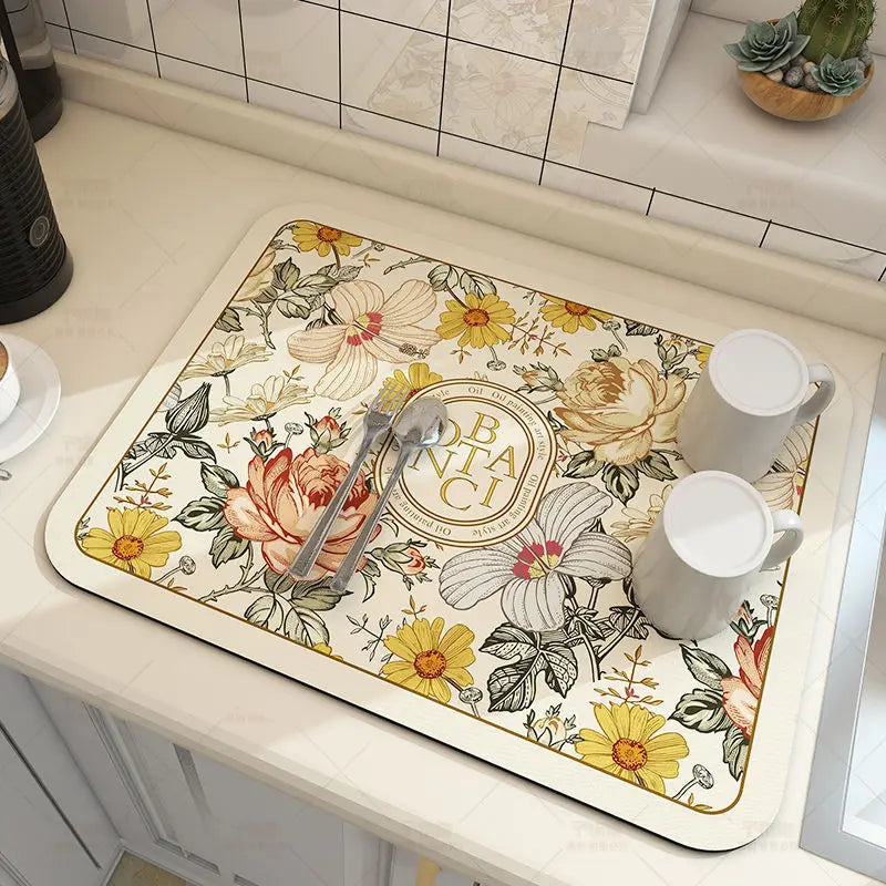 Antiskid Kitchen Absorbent Draining Mat