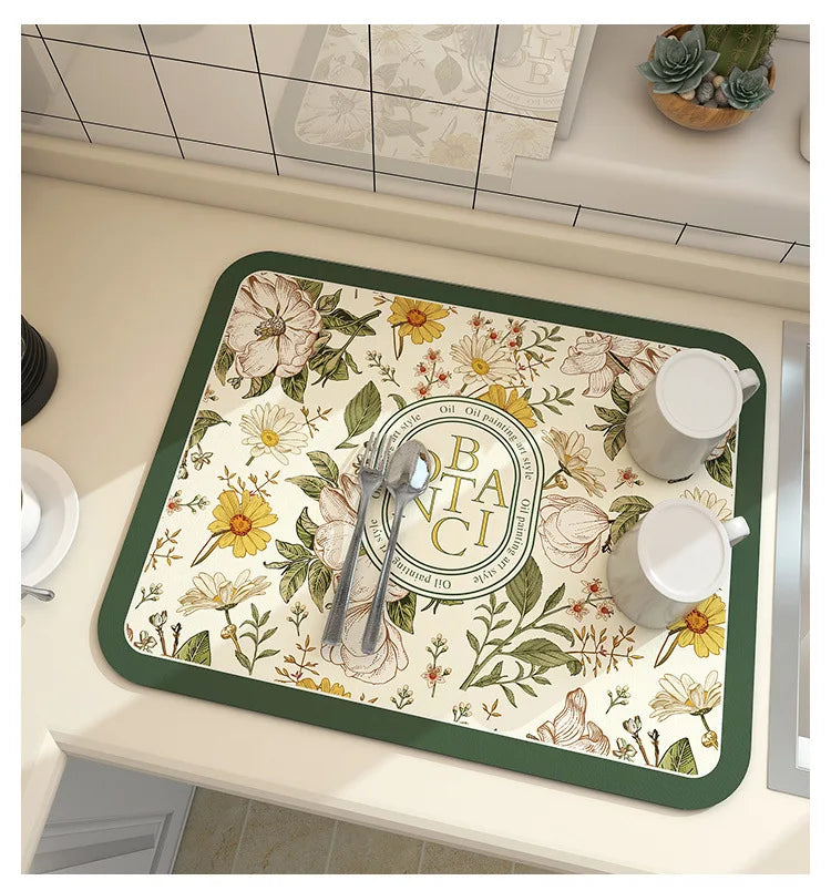 Antiskid Kitchen Absorbent Draining Mat