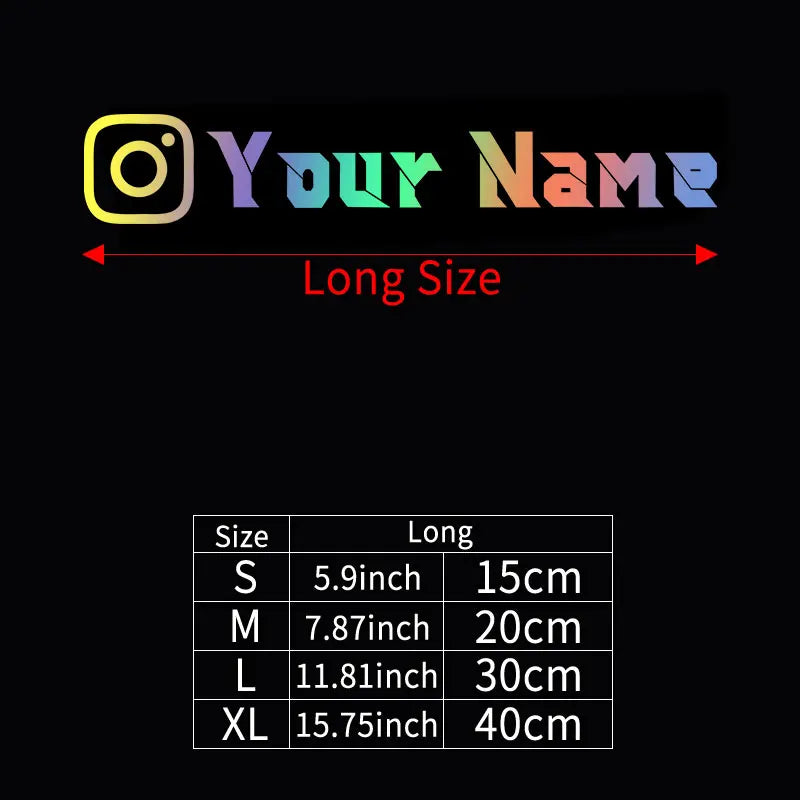 1PC Custom Instagram User Name