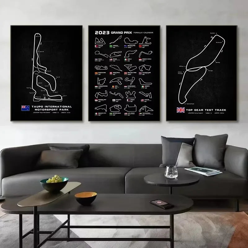 Racing Circuits Poster F1 2023