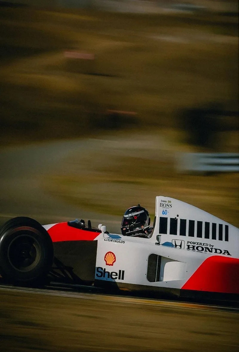 Motorsport Racing Track & Race Cars Poster