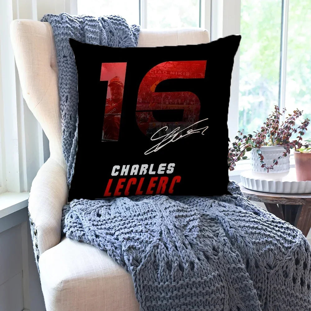 Charles Leclerc F1 Pillow