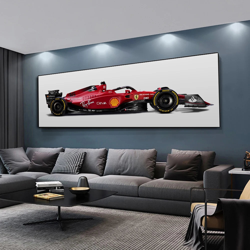 Formula 1 F1-75 Sainz or Leclerc Car Poster