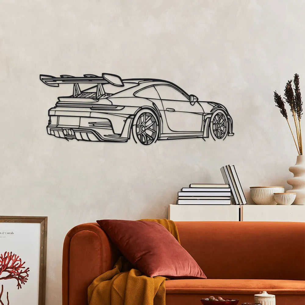 Car Metal Wall Art Porshe Gt3Rs (992)