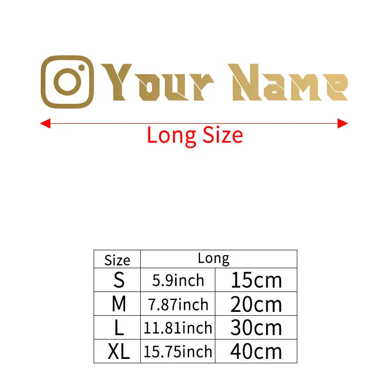 1PC Custom Instagram User Name