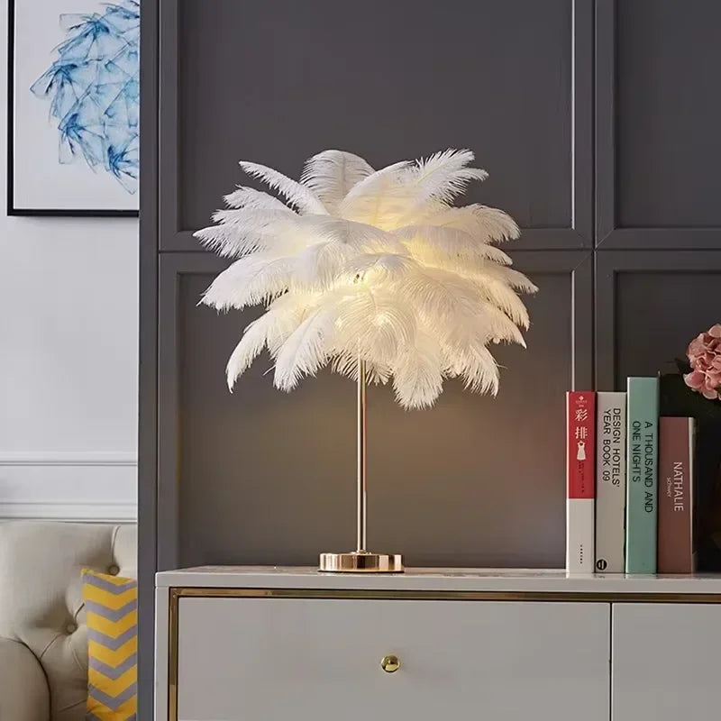 Nordic Creative Feather Floor Lamp