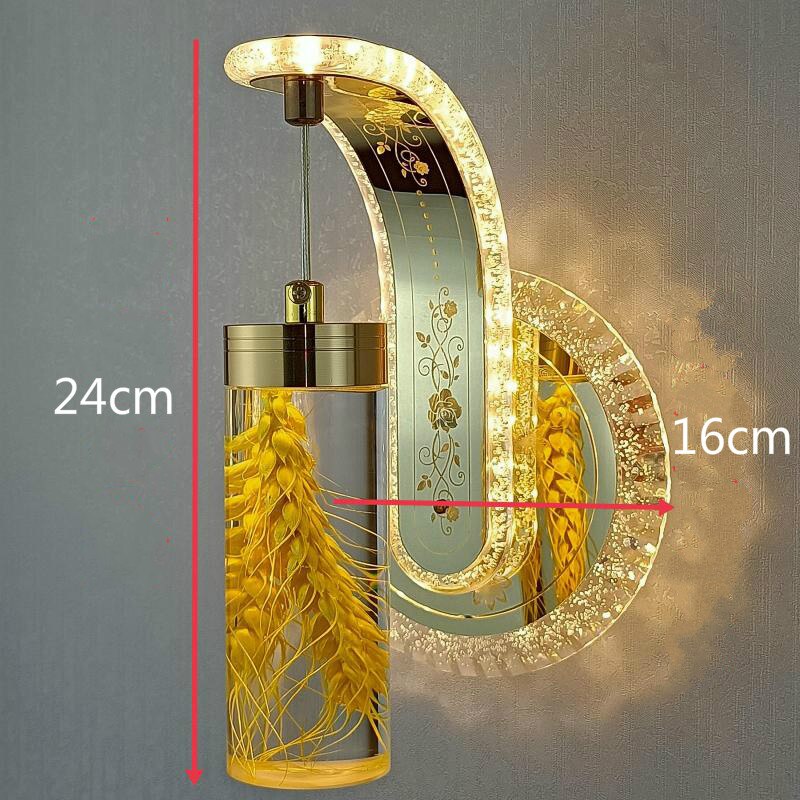 Crystal Amber Mirror Light