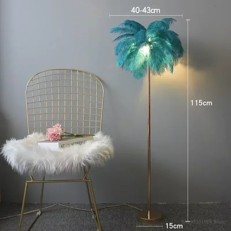 Nordic Creative Feather Floor Lamp