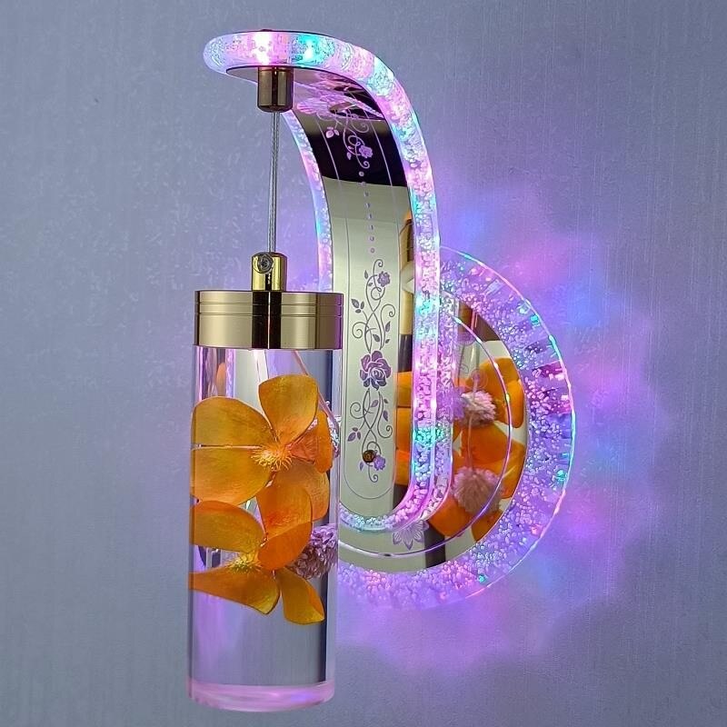 Crystal Amber Mirror Light