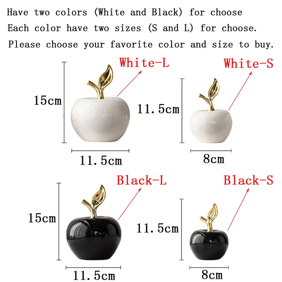 Ceramic Apple Statue