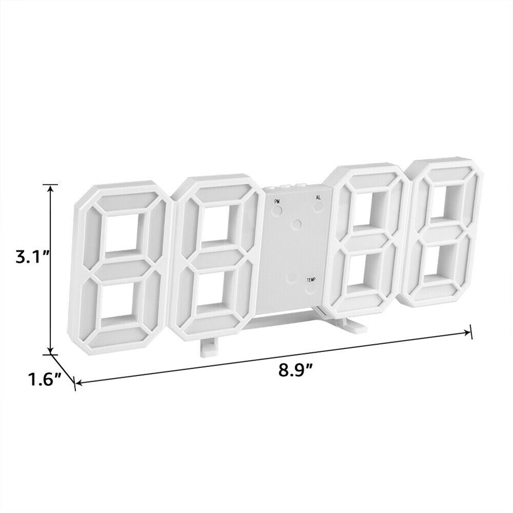 Nightlight Saat Wall Clock Watch