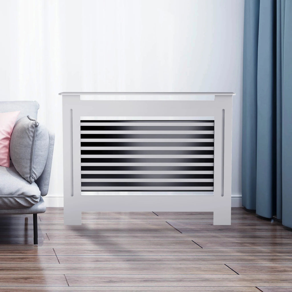 White Radiator Cover Wall Cabinet