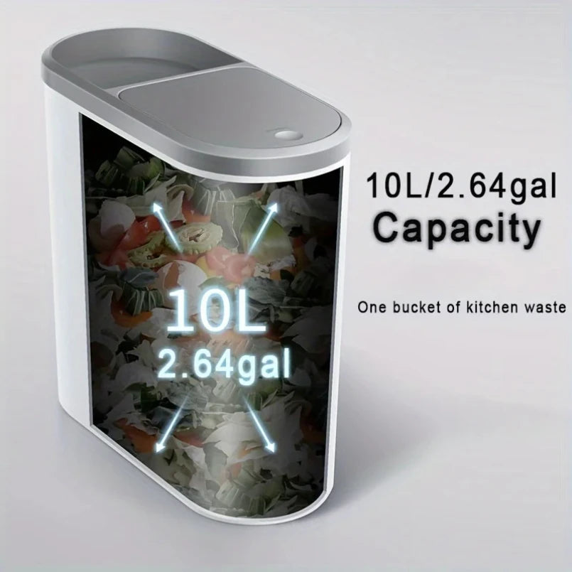 10L Bathroom LED Trash Can