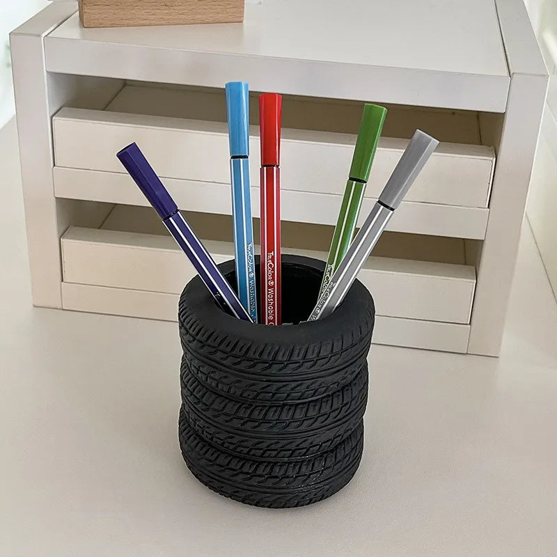 Car Tire Design Pen Holder