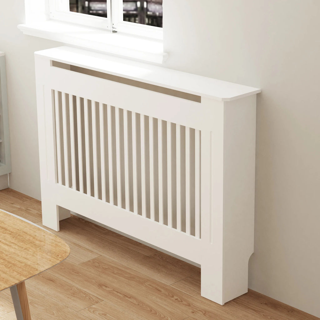 White Radiator Cover Wall Cabinet