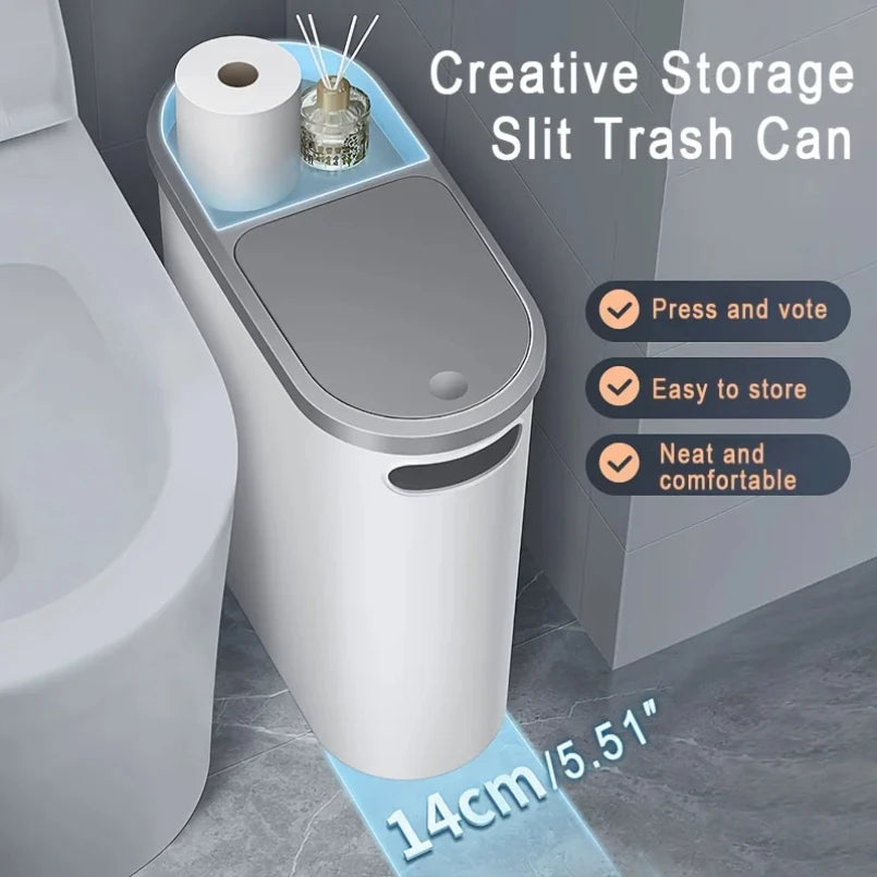 10L Bathroom LED Trash Can